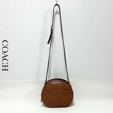 COACH USA OLD Coach Glovetanned Leather Genuine Leather Shoulder Bag #QY8T19