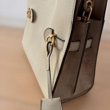 TORY BURCH Lee Radziwill Double Bag (Handbag/Shoulder Bag, 2-way) Beige #QY31SB