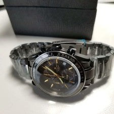 Full black, center chronograph, production model. #QY6VJO