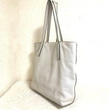 PRADA White 2-Way Leather Shoulder Handbag Large #QYJ4HW