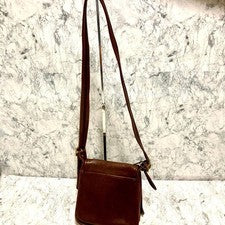 Old Coach shoulder bag, brown, flap, leather. #QYJYF0