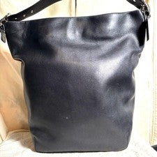 OLD COACH One-Shoulder Black Bucket Bag Legacy Leather 9151 #QYCNO2