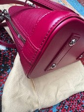 LOUIS VUITTON Alma BB Epi Leather Fuchsia 2way Handbag #QYCH5T