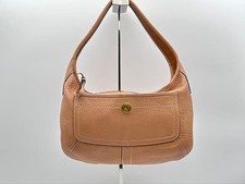 Y2KCOACH Leather One-Shoulder Bag, Beige #QY42WS