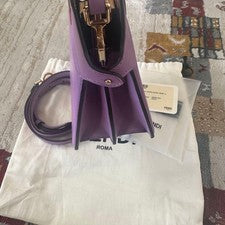 FENDI Peekaboo Iseeu Petite Purple 2-Way Bag Leather #QYIO8Z