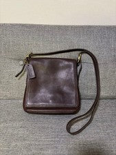 Old Coach brown leather shoulder bag #QY4ILS