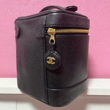 CHANEL Caviar Skin Vanity Bag, Black #QY00V2