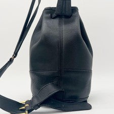 COACH Shoulder Bag, Drawstring, Leather, 9984, Black #QYF83G