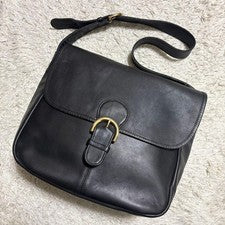 COACH Old Coach Shoulder Bag, Black Flap #QYGQFY