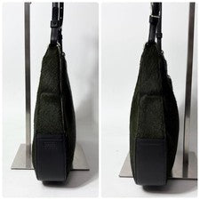 Coach Green Calf Hair Modern Classic One-Shoulder Bag y2k #QY73C2