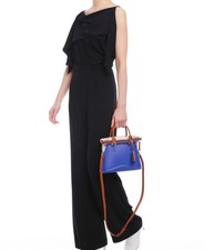 Maison Margiela 5AC Blue Rubber Leather Shoulder Bag Dustbag #QYJ59L