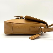 OLD Coach Mini Shoulder Bag, Beige Leather #QYD2UT