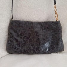 miumiu miumiu nappa leather shoulder bag dark gray