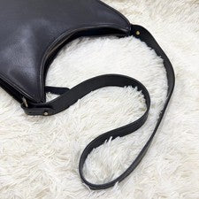 Old Coach Ergo Hobo Shoulder Bag Black Glove-Tanned Leather #QY5DHA
