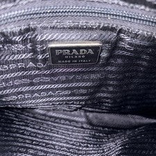 PRADA Metal Handle Calf Leather Bag #QYGQ1X