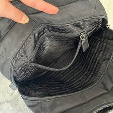 PRADA Prada Triangle Plate Handbag Tote Bag Black #QYDIGW