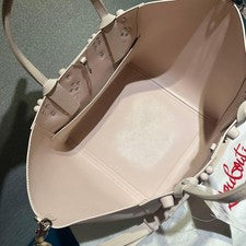 Christian Louboutin Cabas Chic Small Tote Bag, Genuine Leather, 2-way #QY5KON