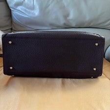 DOLCE & GABBANA Dolce & Gabbana Haircalf Leather Handbag Brown W35 H22 D #QYKF6U