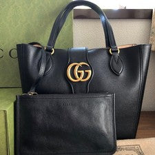 Hankyu Department Store Gucci Double G Small Tote Bag #QY3WNK