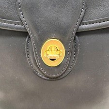 Old Coach 9936 Shoulder Bag Leather USA Black #QY85NY