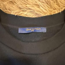 Louis Vuitton Gradient Logo Sweatshirt Black Oversized Authentic