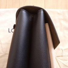LOUIS VUITTON My LockMe Black Leather Handbag #QY4QUR