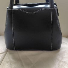 Valextra black handbag, cowhide leather. #QYC11V