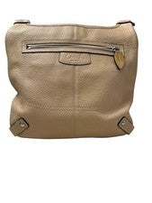 COACH Old Coach Shoulder Bag, Leather, Beige #QYF89N