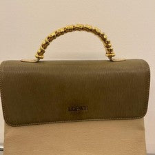 LOEWE handbag, olive green/beige Beige #QYFFMX