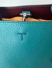 Tod's T-Timeless Leather Bag Micro Blue-Green Blue #QYEL63
