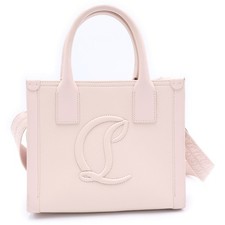 CHRISTIAN LOUBOUTIN By My Side Leather 2-Way Shoulder Handbag White #QYIFM6