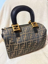 FENDI Zucca pattern handbag, mini Boston bag, Fendi #QYFNMV