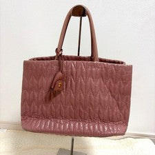 MIU MIU Matelasse Ribbon Bag Pink