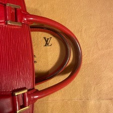 LOUIS VUITTON Epi Leather Red Handbag Dustbag Authentic Boutique Buy #QY7IJU