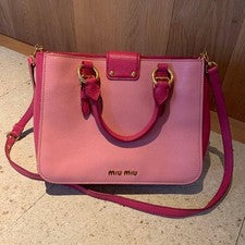 [Good condition] miu miu handbag pink