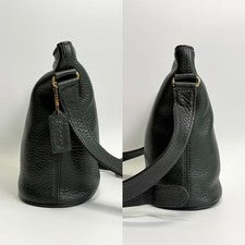 COACH Old Coach Shoulder Bag, Leather, Green #QY9NWZ