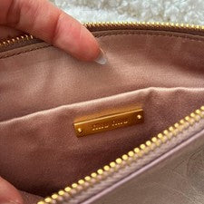 miu miu handbag ribbon leather pink beige