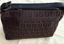 FENDI Accessory Pouch Handbag Zucchino #QY2MJR