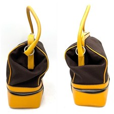 PRADA Canapa Cerniera Doctor Bag Prada Brown Yellow #QYKTTH