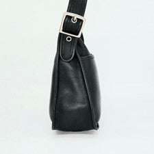 Old Coach Legacy Zip Shoulder Bag, Made in USA, Black #QYFNY7