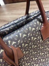 BURBERRY Geometric Pattern Handbag #QY4JCK