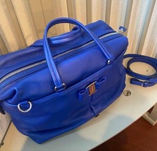 Salvatore Ferragamo 2-Way Handbag Vara Blue #QYBT4F