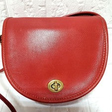 OLD COACH Mini Shoulder Bag, Made in USA, Red #QYCVG9