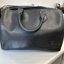 Louis Vuitton Epi Speedy 25 Black Handbag #QYA30O