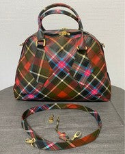 VIVIENNE WESTWOOD Yasmin Boston Bag Multicolor Genuine Leather Italy #QYDCUF