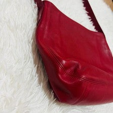 Old Coach shoulder bag, model 4161, made in the USA, red leather. #QY25EA