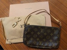 LOUIS VUITTON Accessory Pouch Keychain #QY0VSN