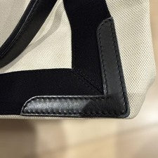 BALENCIAGA Navy Cabas S Canvas Black Tote Bag #QYK6ZD