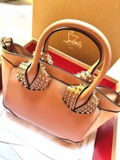 CHRISTIAN LOUBOUTIN Eloise Small Beige Leather 2-Way Bag #QYK67S