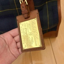 Ralph Lauren checkered handbag/Boston bag #QYIG7P